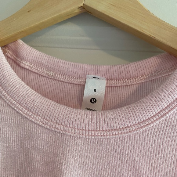 Lululemon Hold Tight Cropped Tank Top Size 8 Flush Pink NWT - Picture 3 of 5